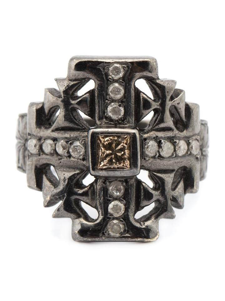 Loree Rodkin Small Maltese Cross Diamond Ring