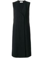 Mantu V-neck Waistcoat Dress - Black
