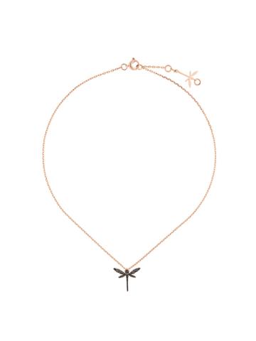 Anapsara Dragonfly Necklace - Black