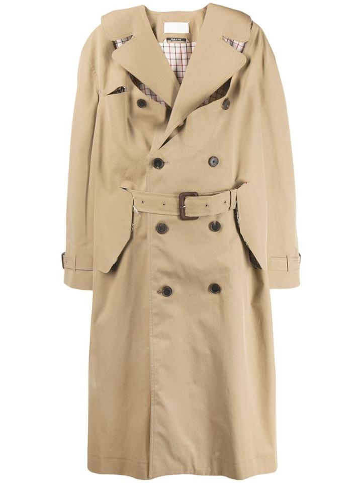 Maison Margiela Oversized Trench Coat - Neutrals