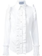 Daizy Shely - Ruffled Shirt - Women - Cotton - 42, White, Cotton