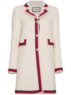 Gucci Wool Long Sleeve Coat - White