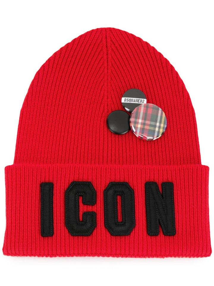 Dsquared2 Icon Hat With Badges