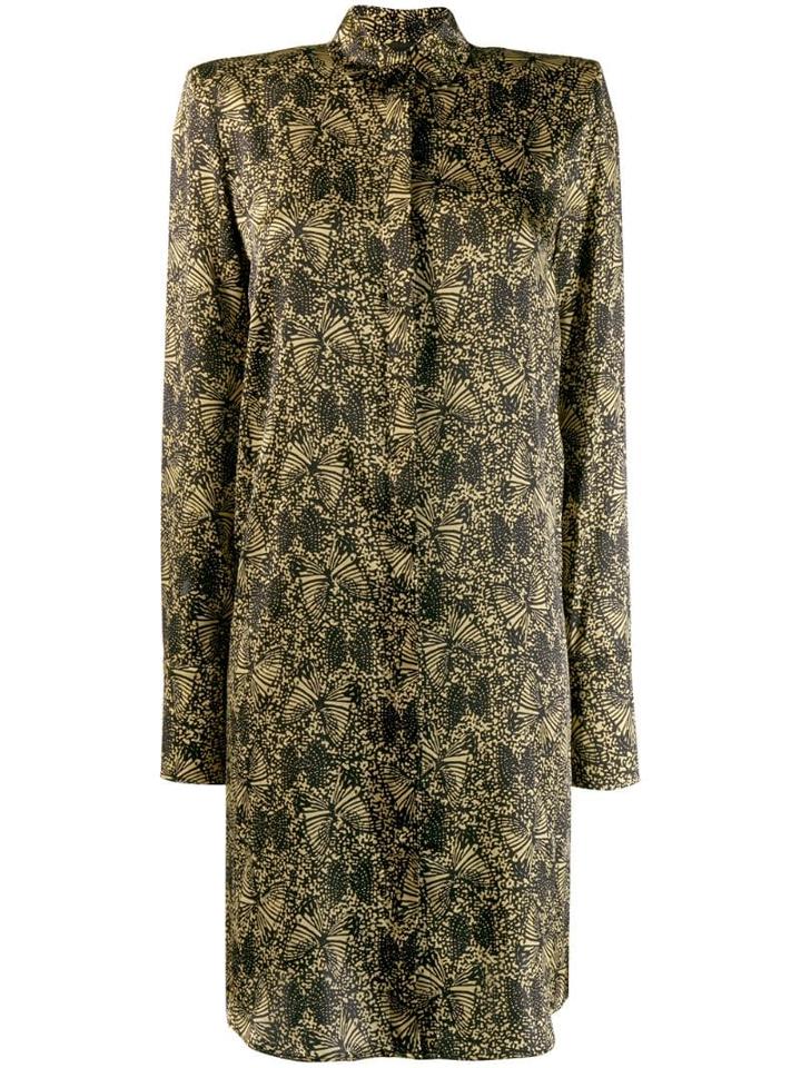 Federica Tosi Butterfly Shirt Dress - Black