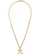 Off-white Arrows Pendant Necklace - Gold