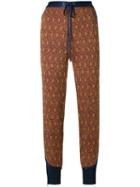 3.1 Phillip Lim Side Stripe Tapered Trousers, Women's, Size: 2, Yellow/orange, Acetate/viscose/silk