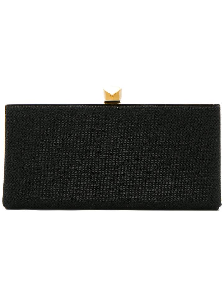 Jimmy Choo - Celeste Clutch - Women - Silk/metallic Fibre - One Size, Black, Silk/metallic Fibre