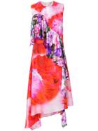 Msgm Patterned Ruffle Dress - Multicolour