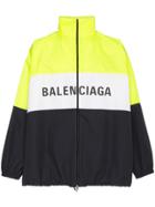 Balenciaga Logo Zip Up Track Jacket - Yellow & Orange