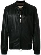 S.w.o.r.d 6.6.44 Zipped Up Bomber Jacket - Black