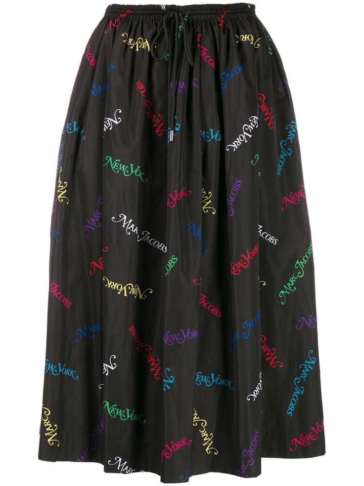 Marc Jacobs New York Print Skirt - Black