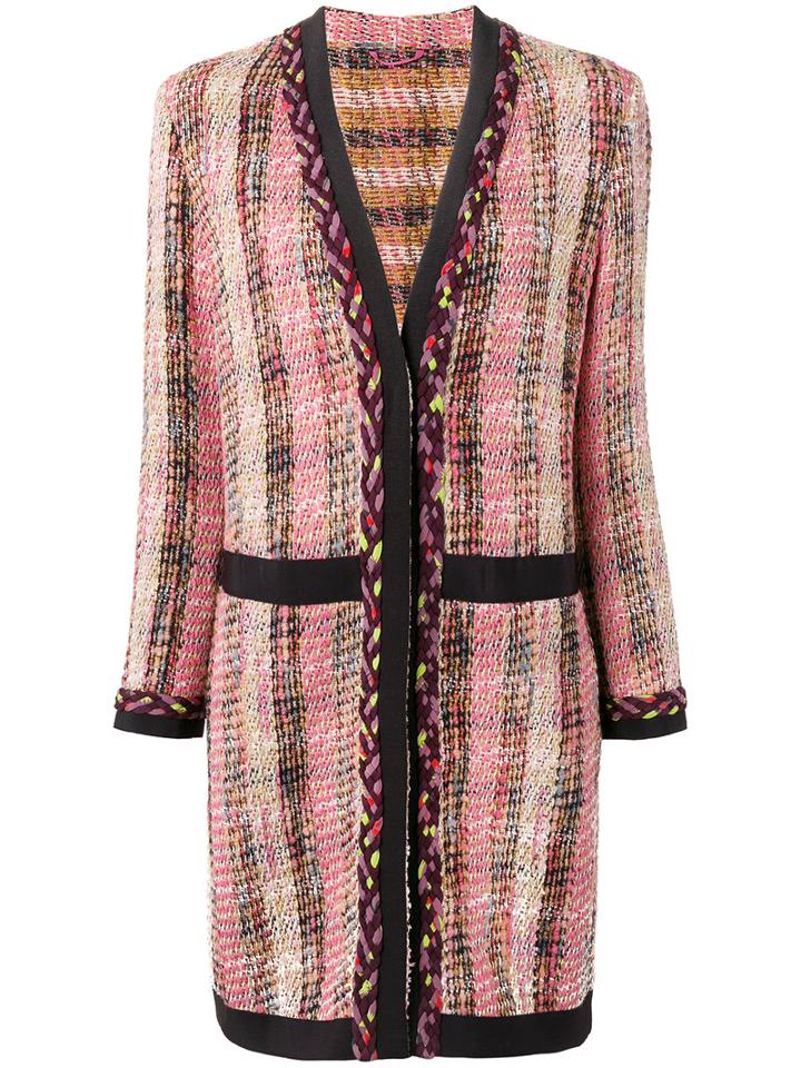 Etro Checked Coat, Women's, Size: 42, Wool/cotton/acrylic/polyester
