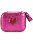 Anya Hindmarch Heart Zip Purse - Pink & Purple