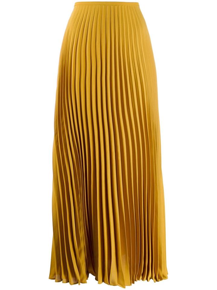 Noon By Noor Billie Pleated Skirt - Yellow