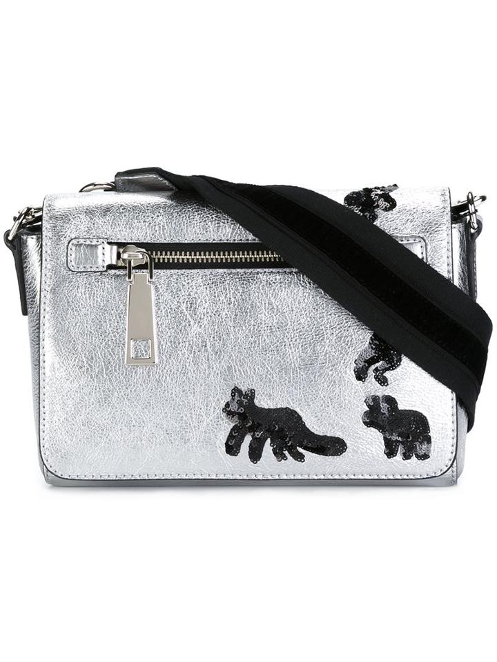 Marc Jacobs 'gotham' Flocked Animals Crossbody Bag, Women's, Grey