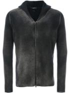 Avant Toi Shaded Effect Zip-up Cardigan, Men's, Size: Xl, Grey, Merino/cashmere