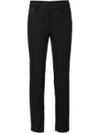 Zac Zac Posen Cropped Trousers, Women's, Size: 12, Black, Cotton/polyamide/spandex/elastane