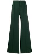 Chloé High Waist Flared Trousers - Green