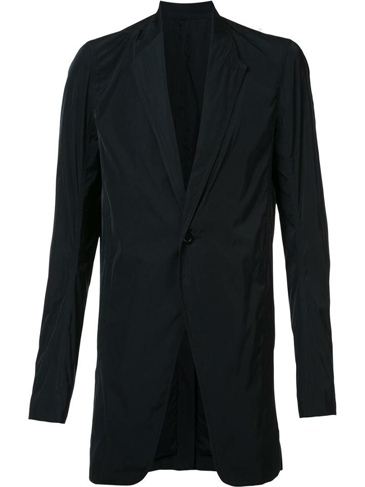 Rick Owens Oversized Blazer, Men's, Size: 48, Black, Cupro/polyester