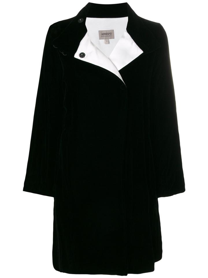 Armani Collezioni Hooded Parka - Black