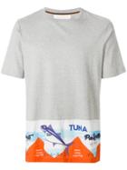 Paul Smith Patterned Trim T-shirt - Grey