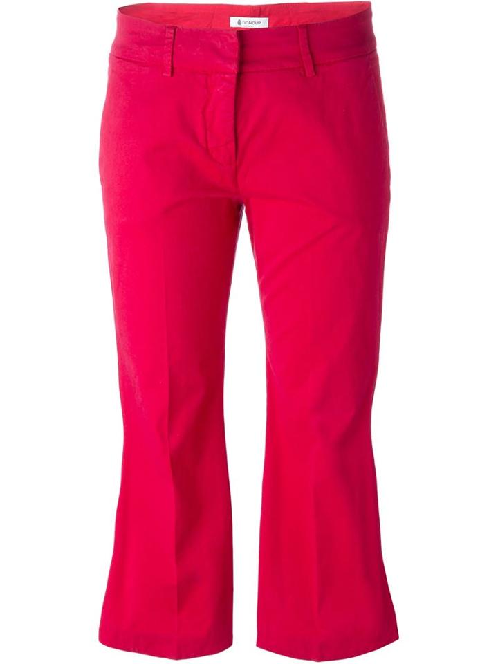 Dondup Anghy Trousers, Women's, Size: 42, Pink/purple, Cotton/spandex/elastane
