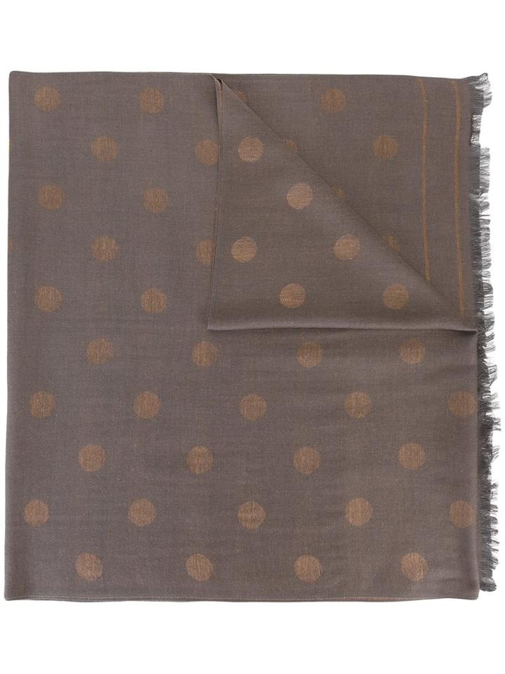 Paul Smith Woven Polka Dot Scarf