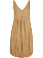 Burberry Bubble Hem Dress - Honey