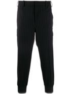 Neil Barrett Pinstripe Trousers - Black