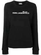 Karl Lagerfeld Ikonik & Logo Sweatshirt - Black
