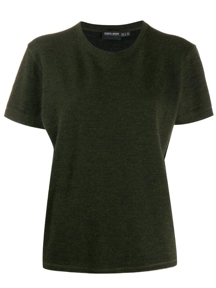 Giorgio Armani Pre-owned '1990s Round Neck Top - Green