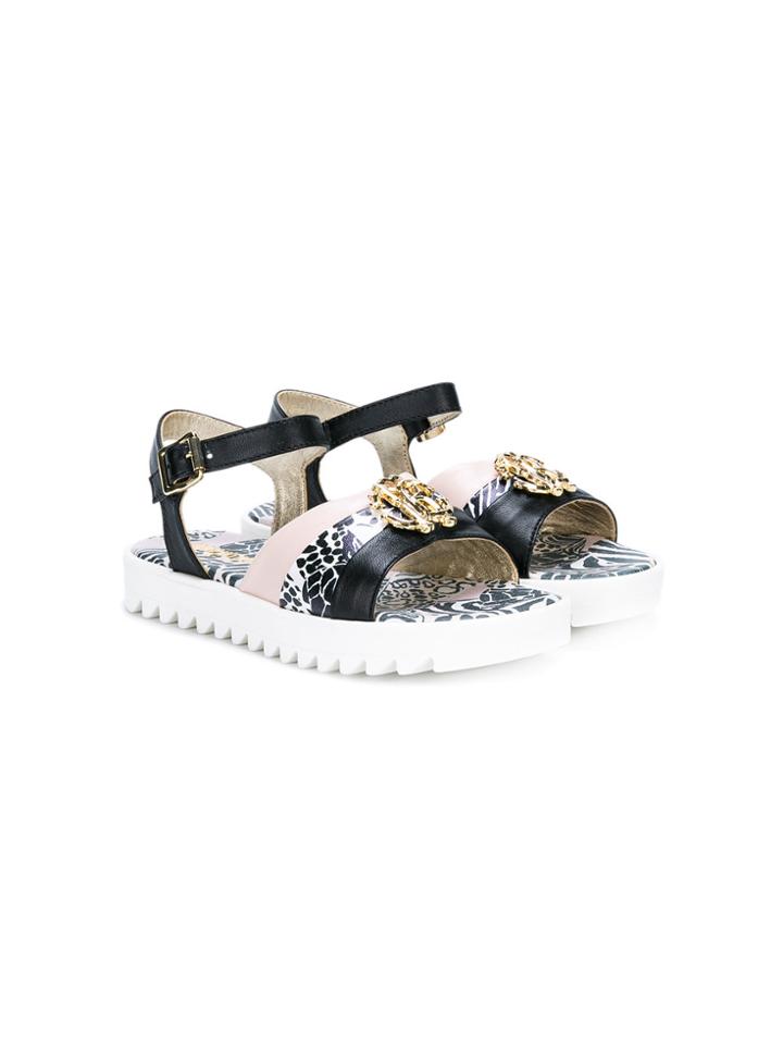 Roberto Cavalli Kids Animal Print Sandals - Multicolour