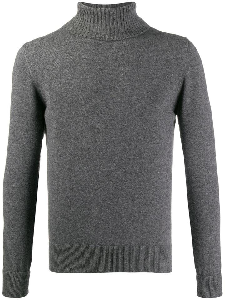 Ballantyne Slim-fit Cashmere Jumper - Grey