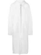 Misbhv - Zipped Hooded Raincoat - Women - Pvc - One Size, White, Pvc