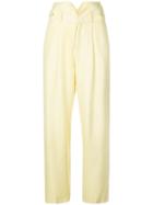 Fleur Du Mal V-waist Trousers - Yellow