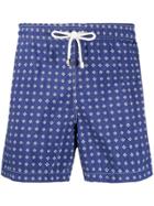 Borrelli Patterned Swim Shorts - Blue