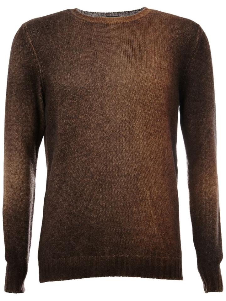 Avant Toi Faded Effect Jumper, Men's, Size: Xxl, Brown, Cashmere