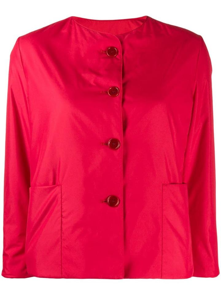 Aspesi Cropped Buttoned Jacket - Pink