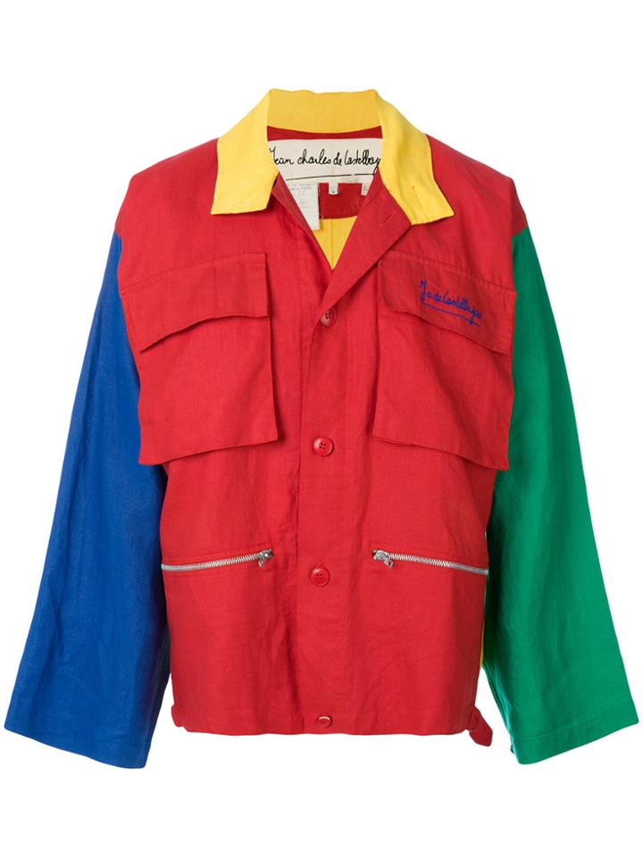 Jc De Castelbajac Vintage Colour-block Utility Jacket - Multicolour