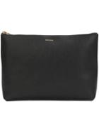 Hender Scheme Large Zipped Pouch, Adult Unisex, Black, Leather