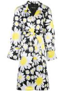 Richard Quinn Floral-print Belted Trenchcoat - White