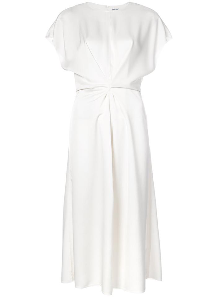 Loewe Mid-length Gathered Waist Dress - White