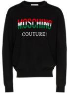 Moschino Italian Flag Logo Sweater - Black