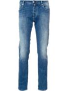 Jacob Cohen Straight-leg Jeans, Men's, Size: 33, Blue, Cotton/polyester/spandex/elastane