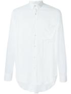 Ami Alexandre Mattiussi Chest Pocket Shirt, Men's, Size: 37, White, Viscose