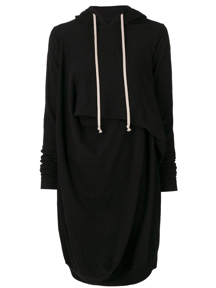 Rick Owens Drkshdw Asymmetric Oversized Hoodie - Unavailable