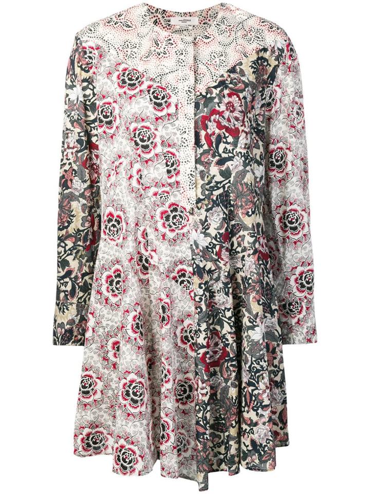 Isabel Marant Étoile Lissande Contrast Floral-print Dress - White