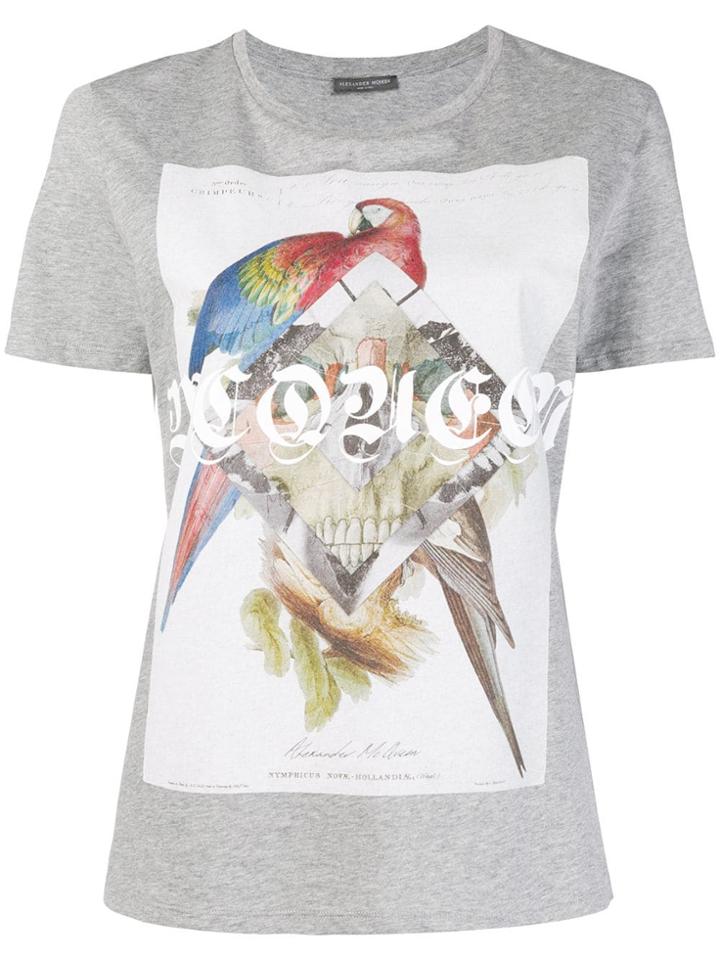 Alexander Mcqueen Lettering T-shirt - Grey