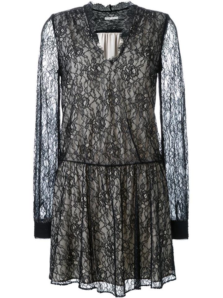 Alice+olivia 'deena' Dress, Women's, Size: 12, Black, Nylon
