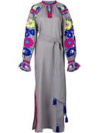 Yuliya Magdych 'voyage' Dress, Women's, Size: 2, Grey, Linen/flax
